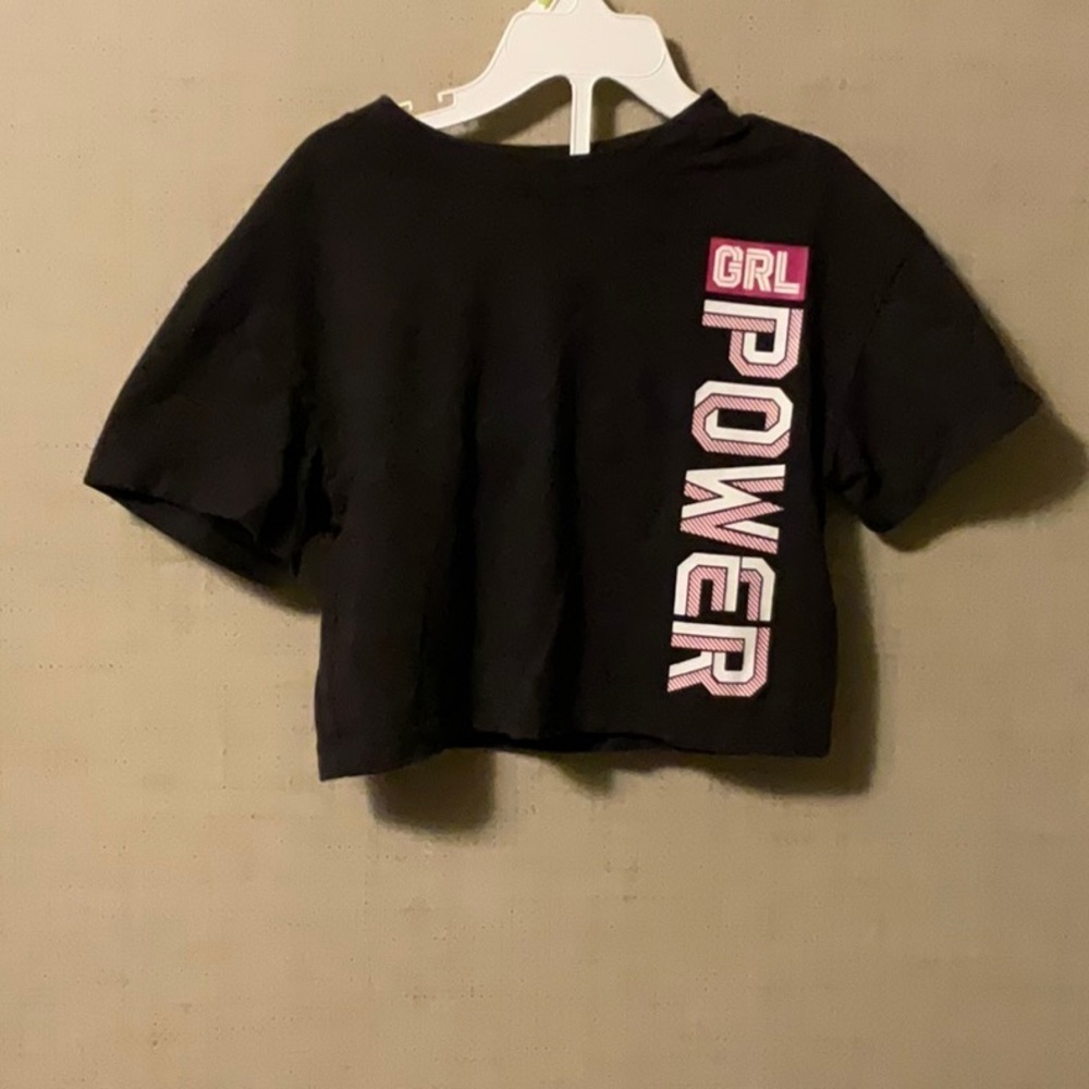 Athletic Works Black and Pink Short Sleeve Tees